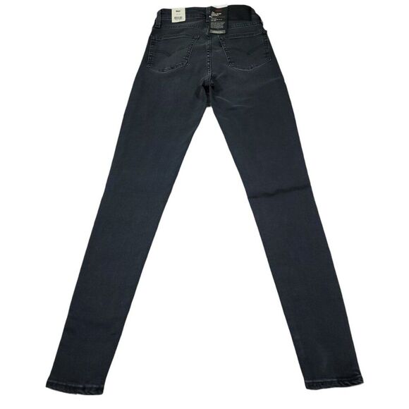 Levi's Premium 721 High Rise Skinny Jeans Black Gray Size 24x30 Stellar Stretch - Picture 3 of 11